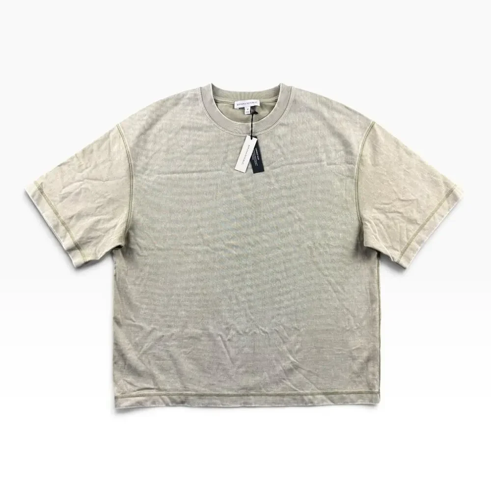Banana Republic Big Boxy Tee Men's M Morning Sage NWT Garment Wash Heavyweight